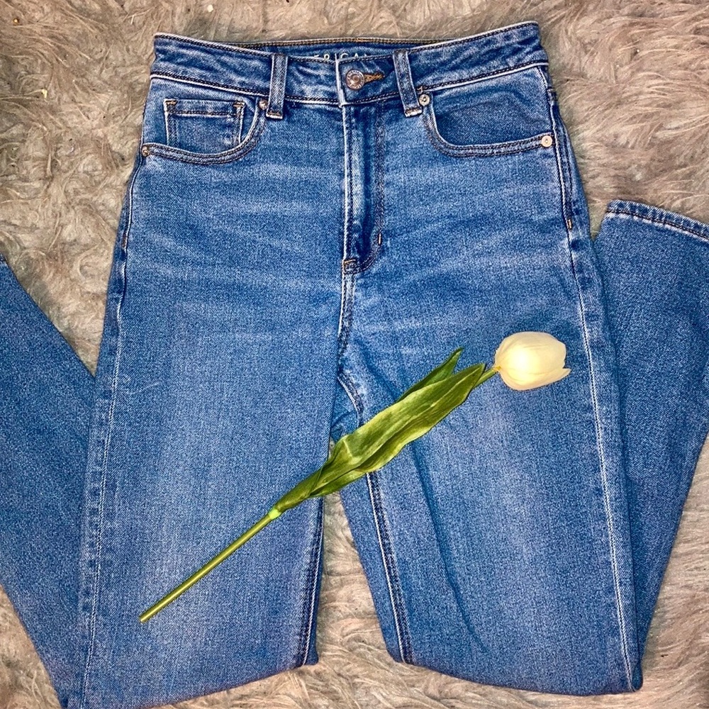 Vintage High Rise American Eagle Mom Jeans